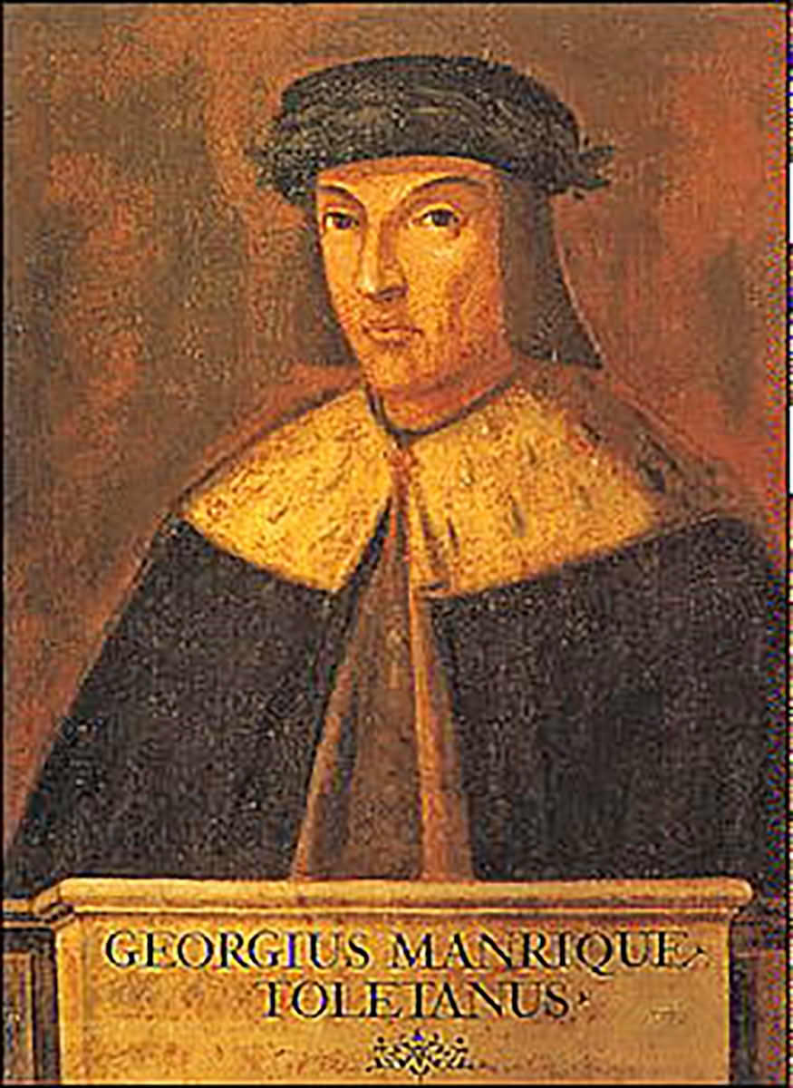 Cuadro con la imagen de Jorge Manrique