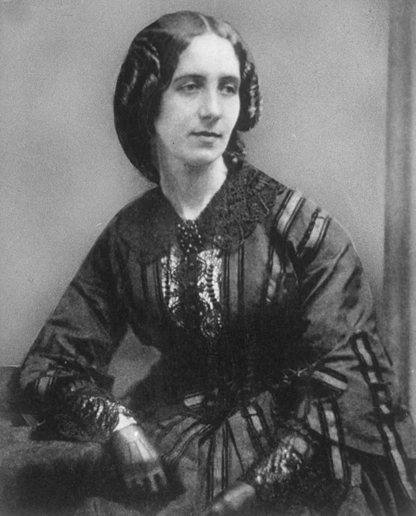 Retrato de Harriet Beecher Stowe, la autora de La cabaña del tío Tom