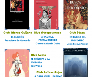 Cartel con las lecturas de abril