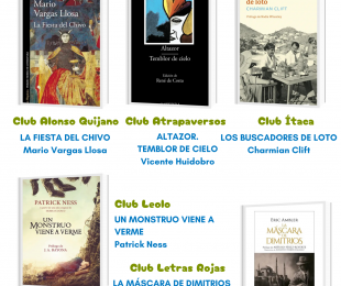 Cartel con las lecturas de mayo