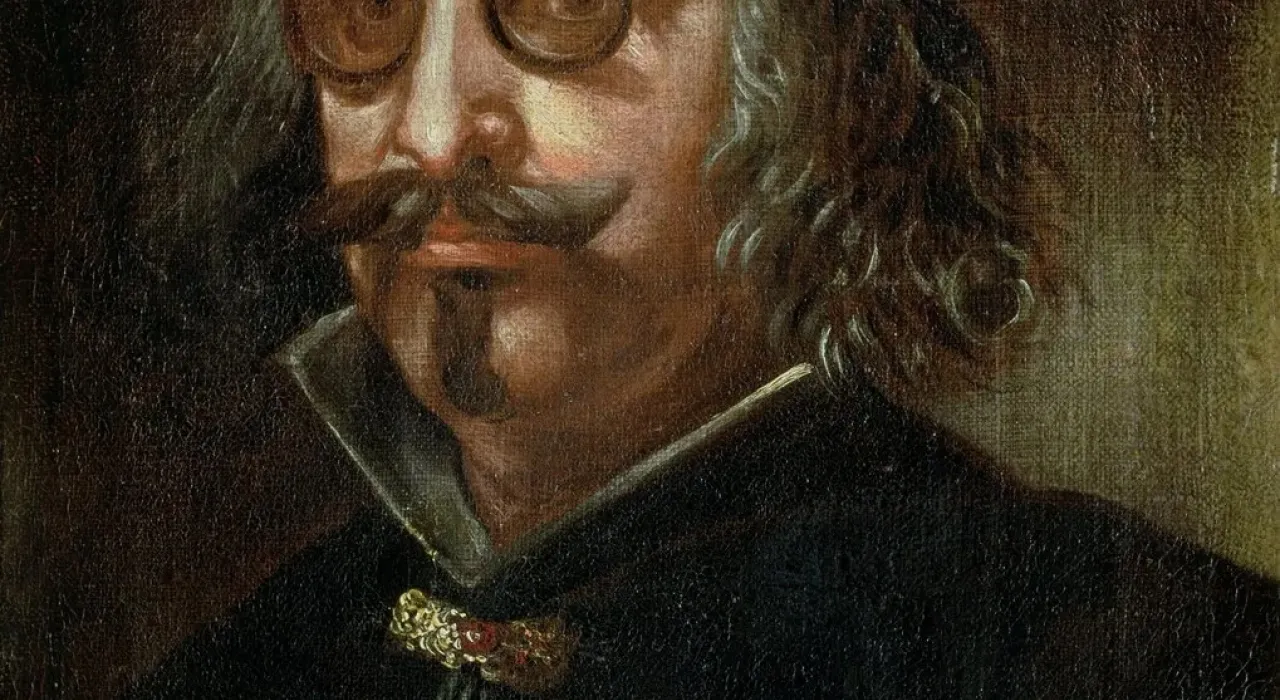 Cuadro con un retrato de Francisco de Quevedo