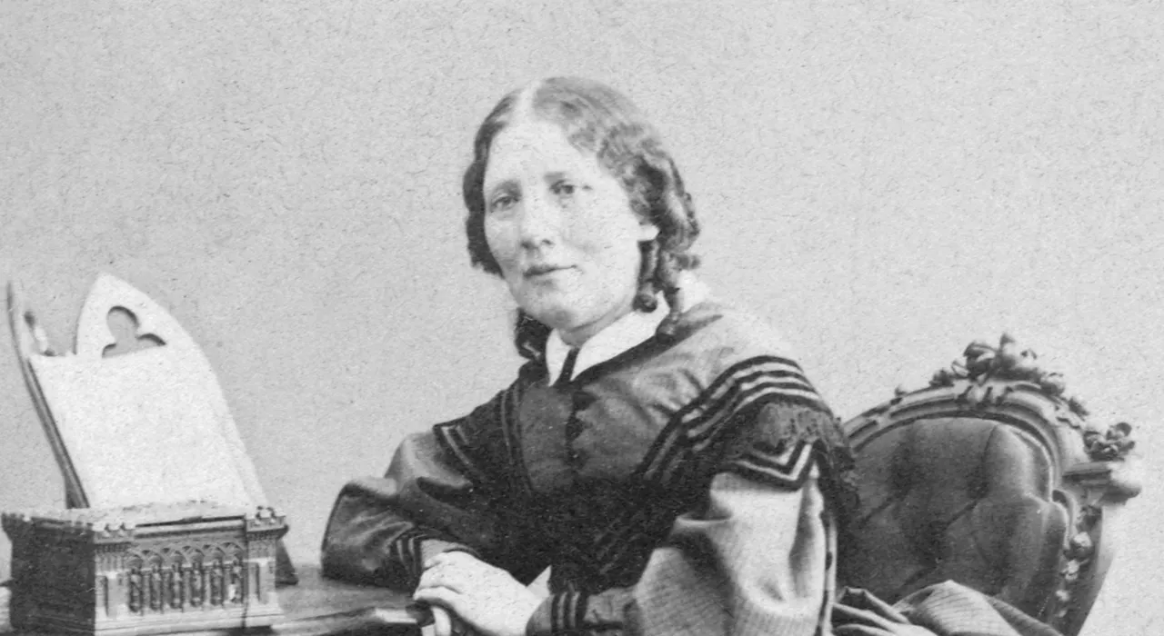 Retrato de Harriet Beecher Stowe, la autora de La cabaña del tío Tom